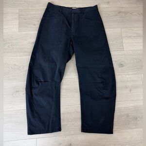 Nili Lotan Shon cotton pant in navy; worn once